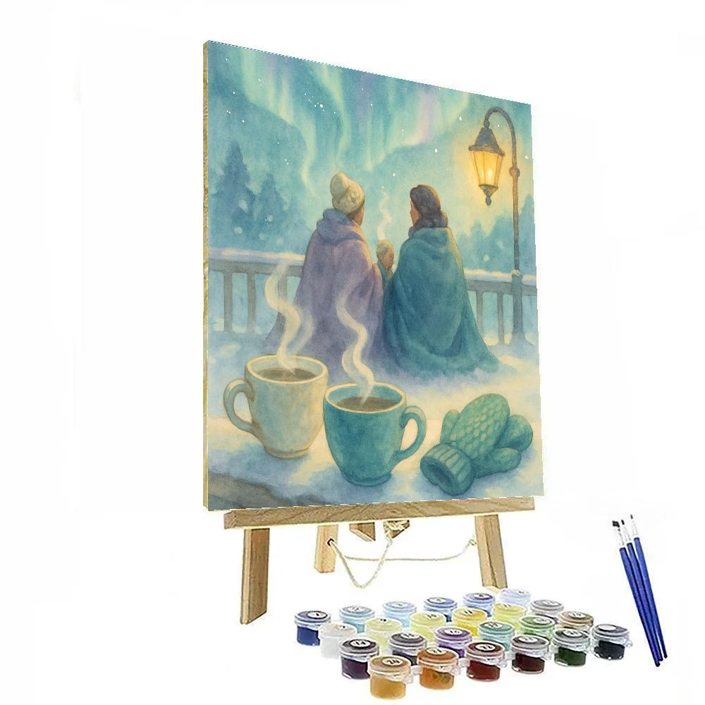 Aurora Tea On The Terrace Number painting