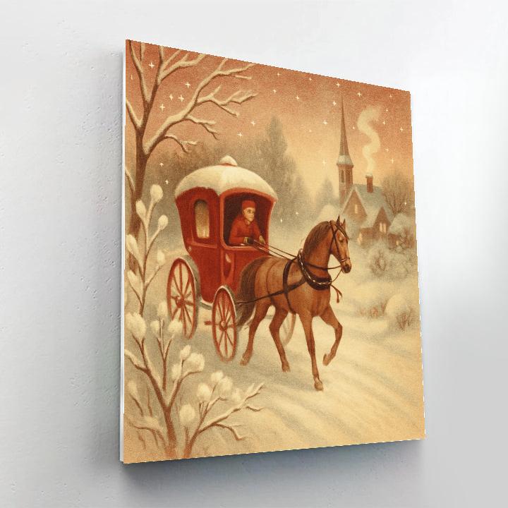 Carriage Through Sugar Pines paint by numbers