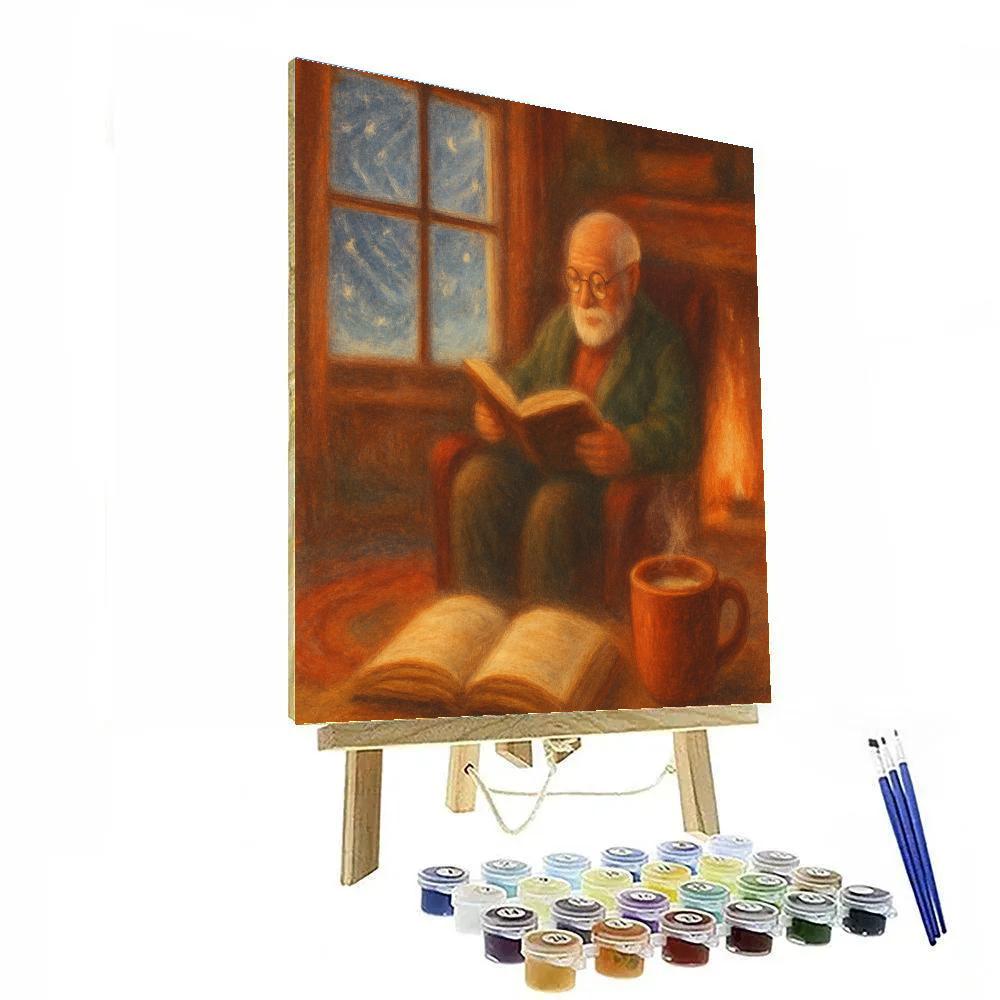 Fireside Storytime Blizzard paint by number