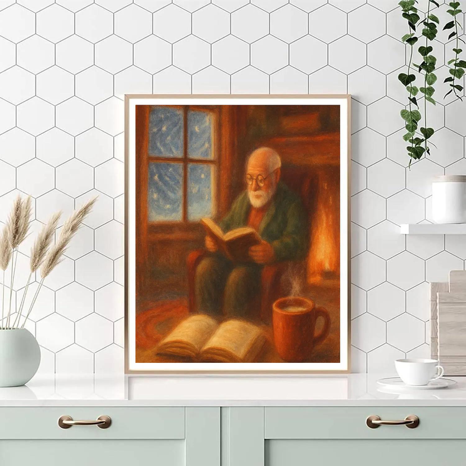 Fireside Storytime Blizzard paint by number