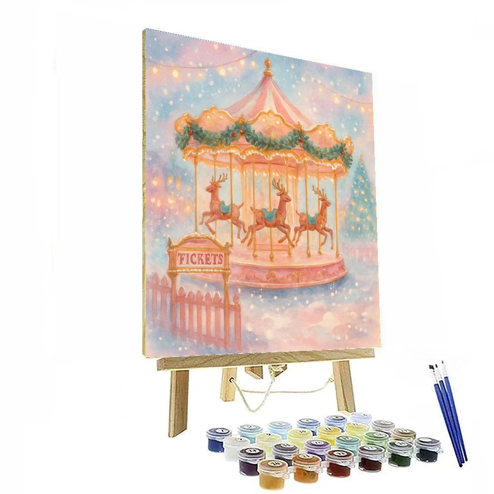 Winter Carousel Of Dreams Painting by numbers kit