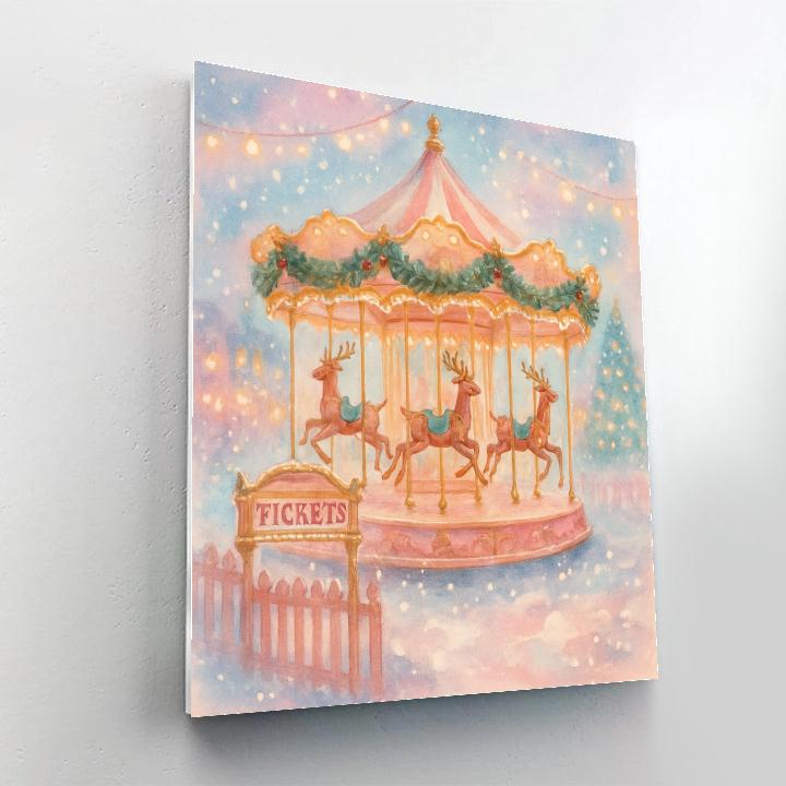 Winter Carousel Of Dreams Painting by numbers kit