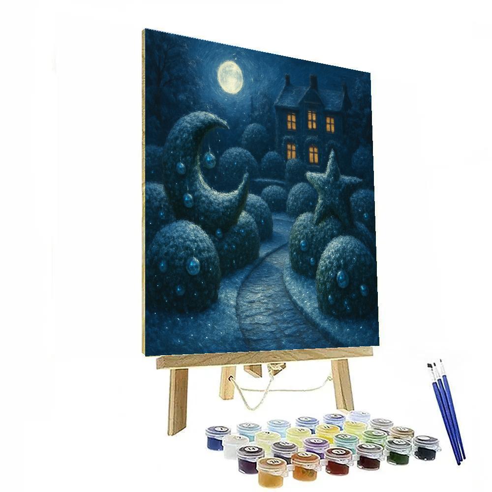 Evergreen Moon Garden painting number kit