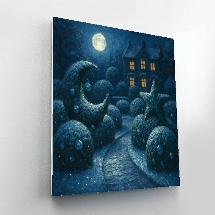 Evergreen Moon Garden painting number kit