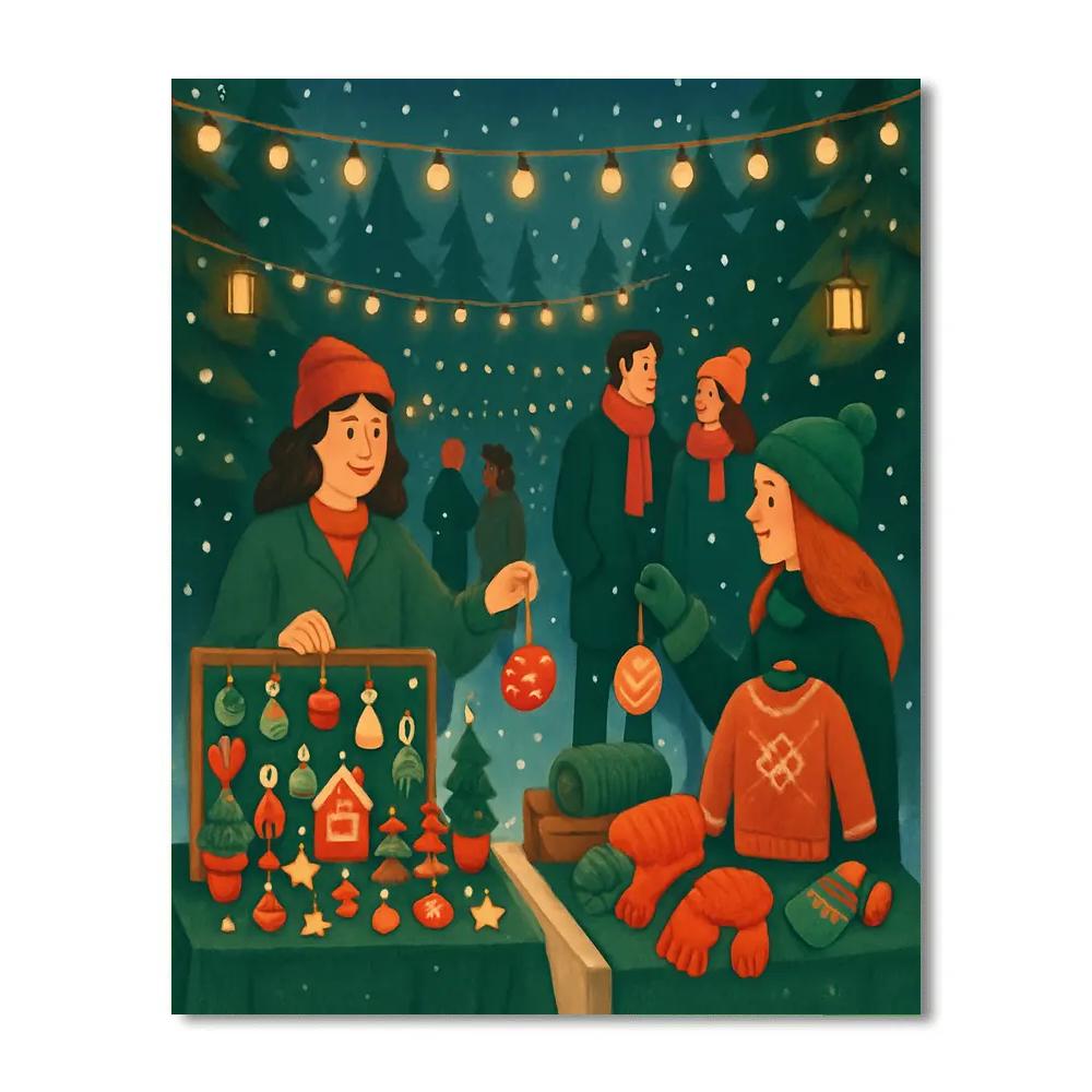 Starlight Fir Makers Market Numbered painting kits