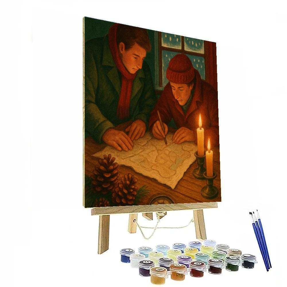 Candlelit Map To The North Paint by numbers kits