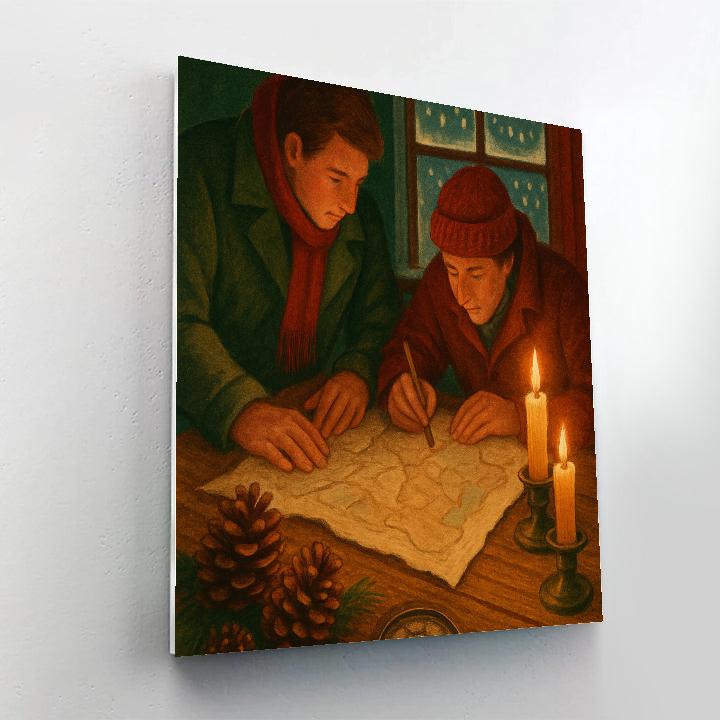 Candlelit Map To The North Paint by numbers kits