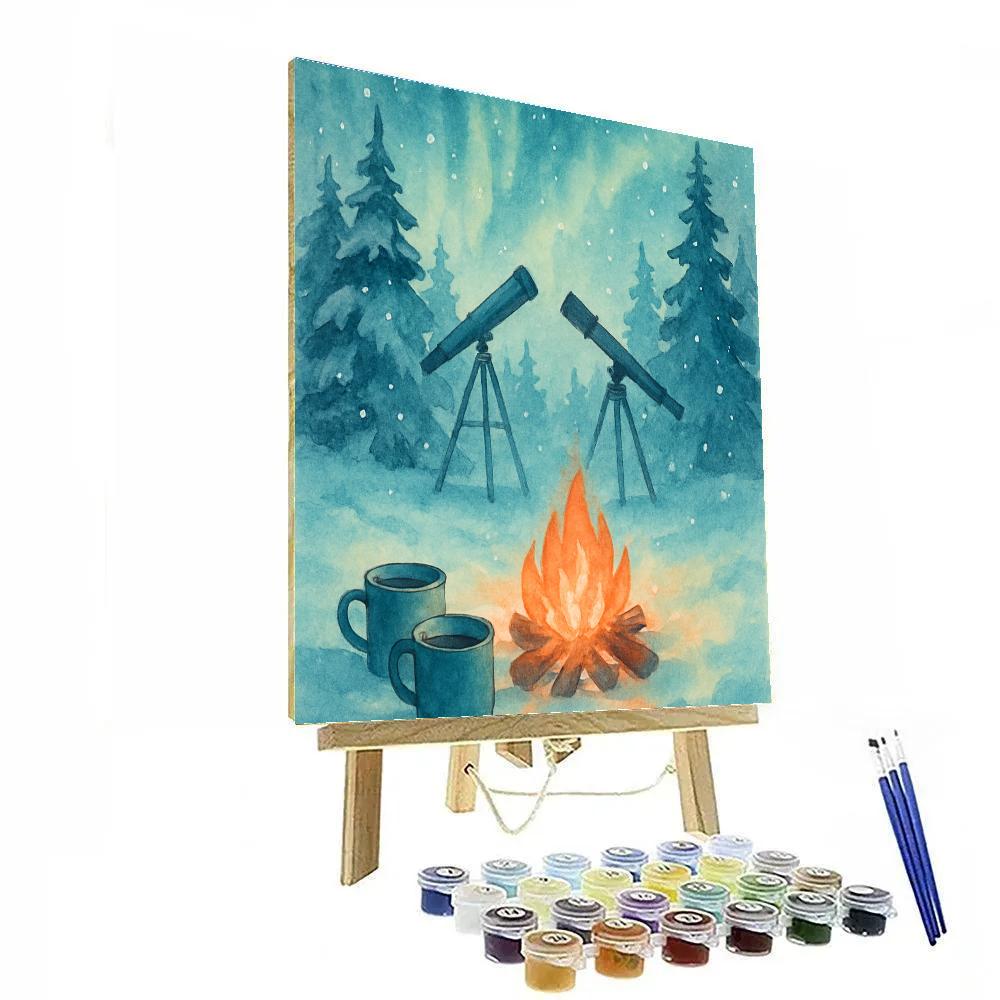 Whispering Pines Stargazer Camp Paint by numbers kits
