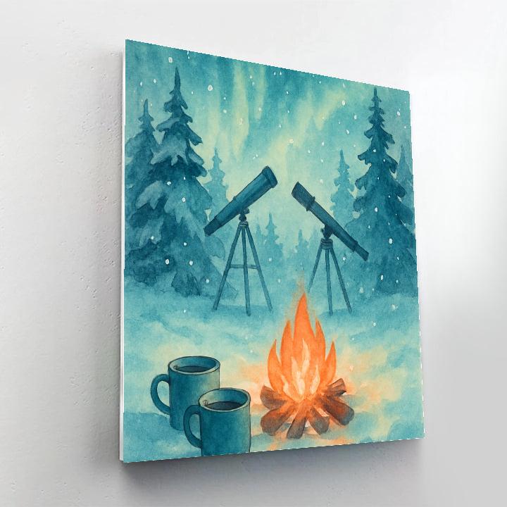 Whispering Pines Stargazer Camp Paint by numbers kits