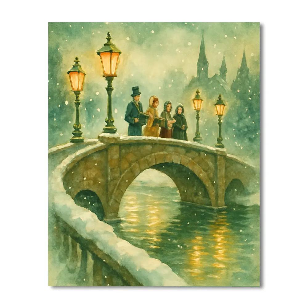 Frostbridge Carol Lanterns DIY paint by numbers