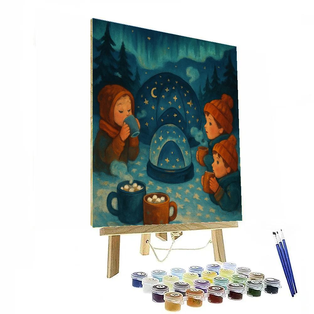 Polar Cocoa Astronomy Club painting number kit