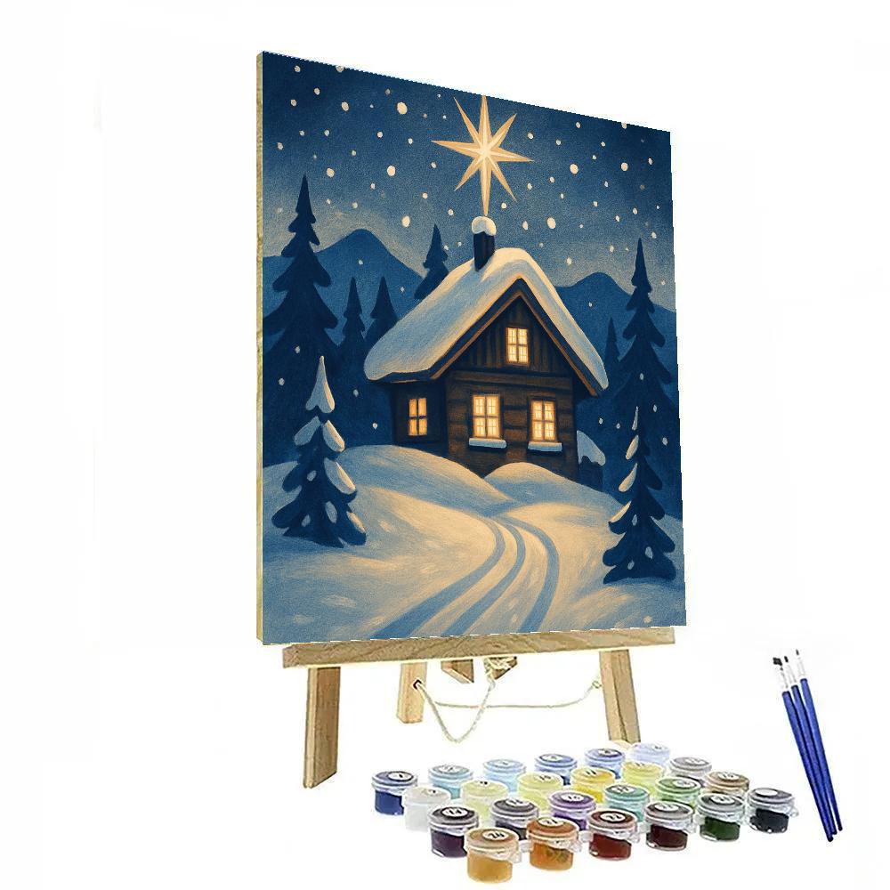 Timberline Star Chalet Painting by numbers kit