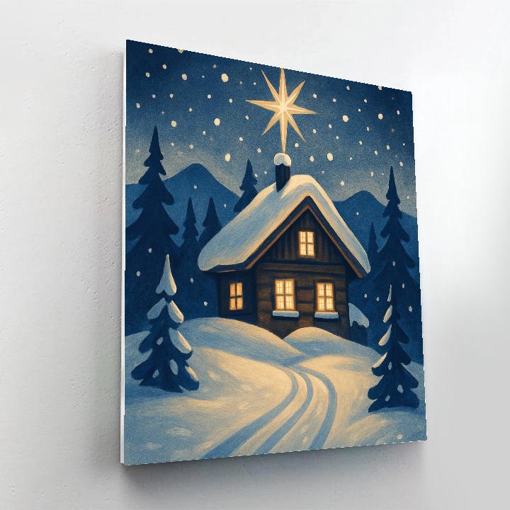 Timberline Star Chalet Painting by numbers kit