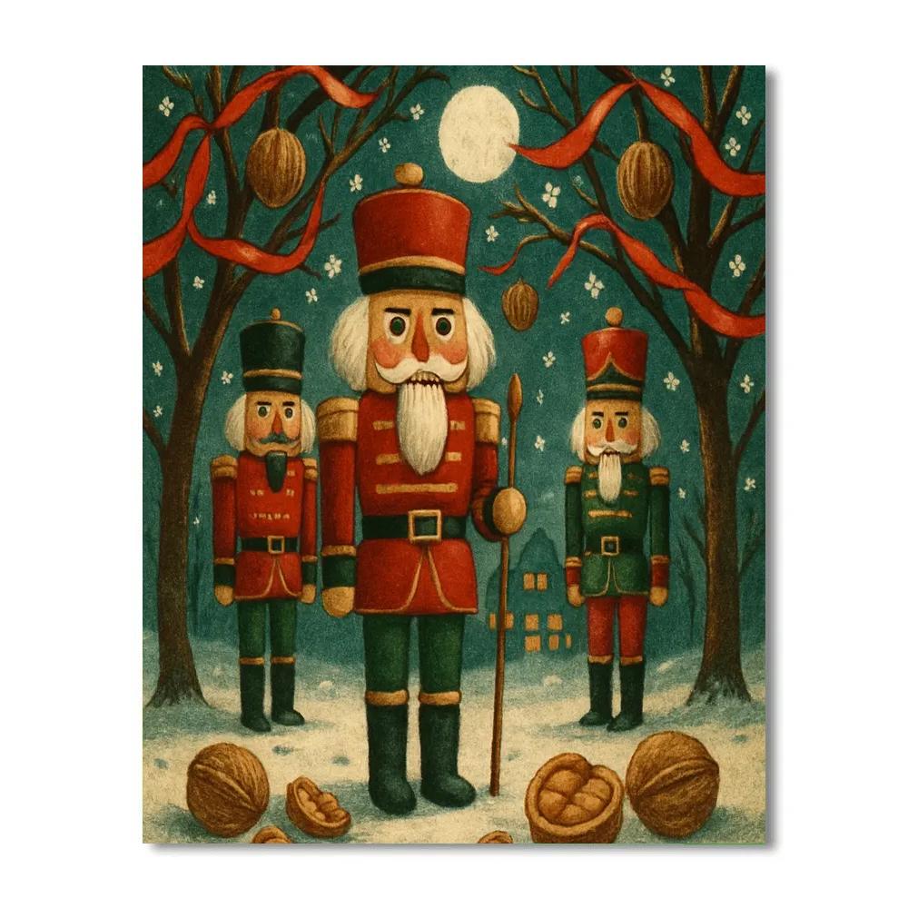 Nutcracker Orchard Watch Numbered painting kits