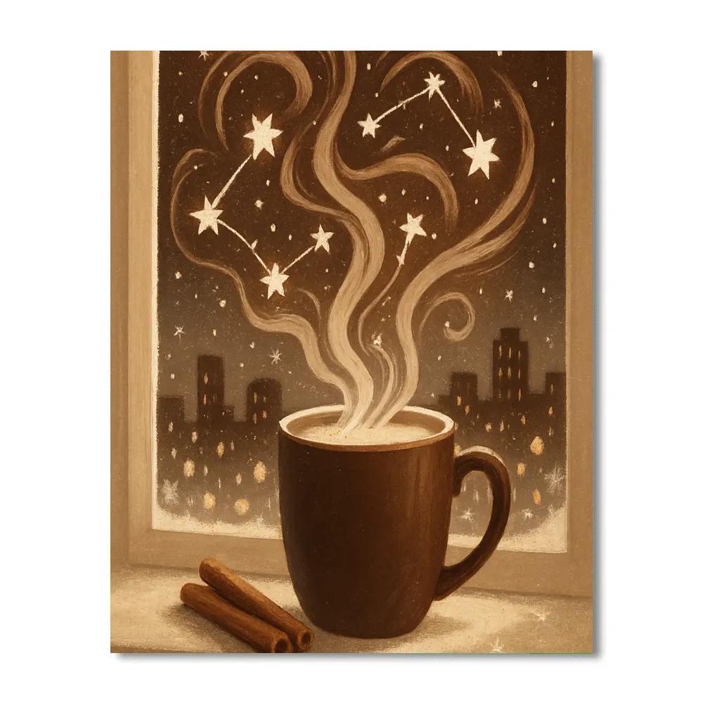 Cocoa Steam Constellations DIY paint by numbers