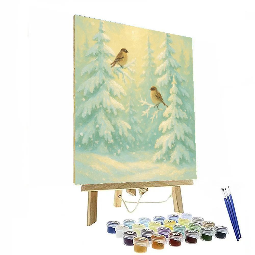 Crystal Pines Morning Choir painting number kit