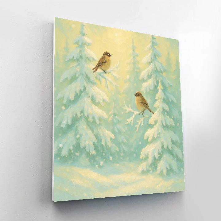 Crystal Pines Morning Choir painting number kit