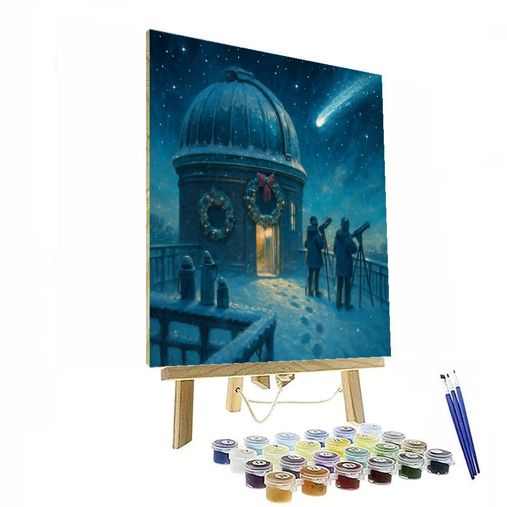 Frosted Observatory Rooftop Numbered painting kits