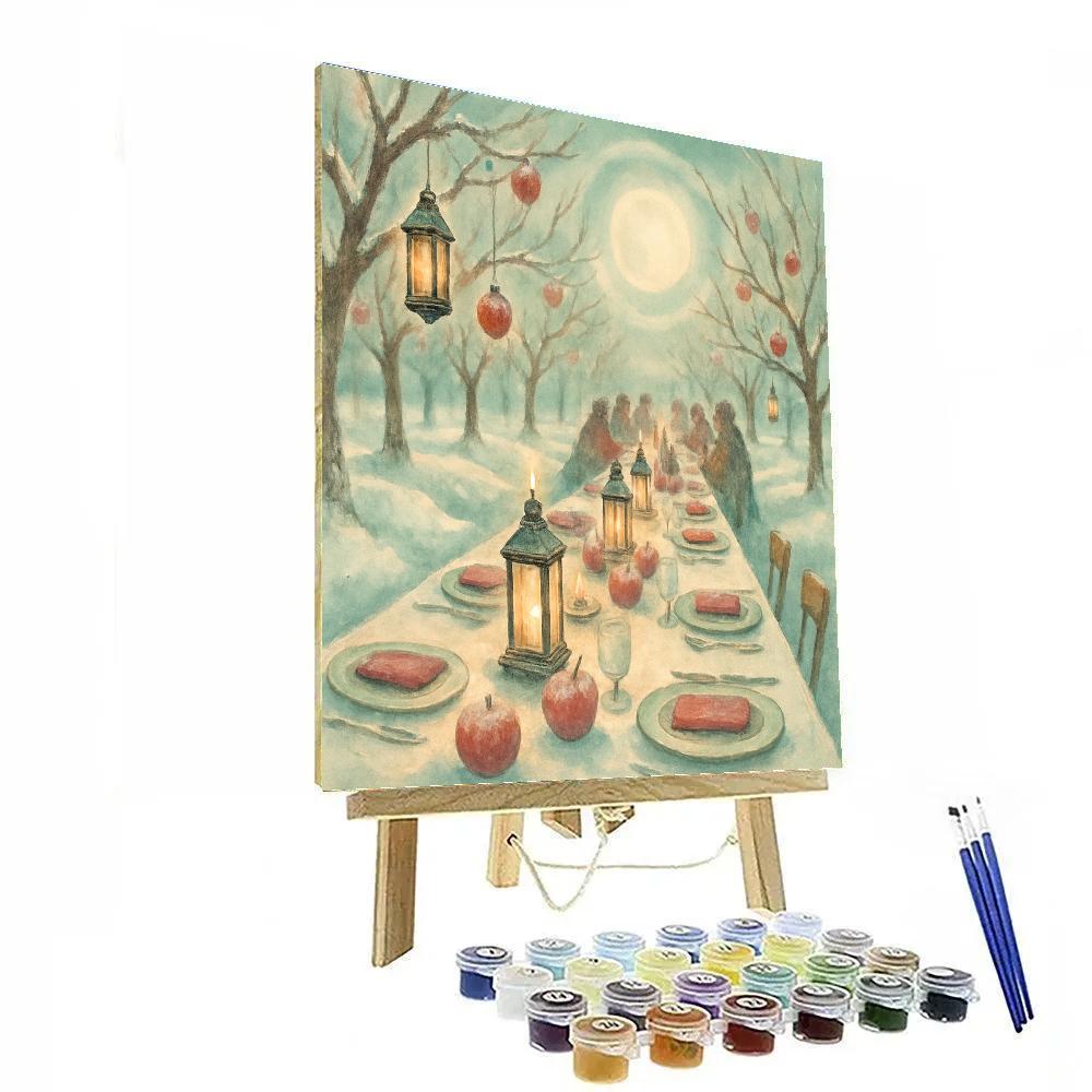 Moon Halo Orchard Feast paint by color