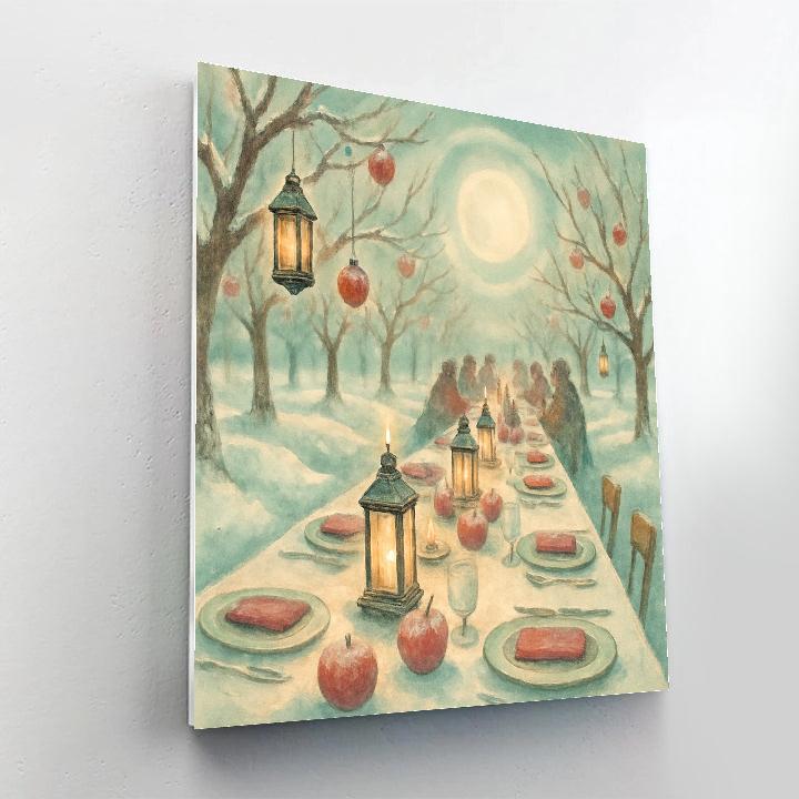 Moon Halo Orchard Feast paint by color