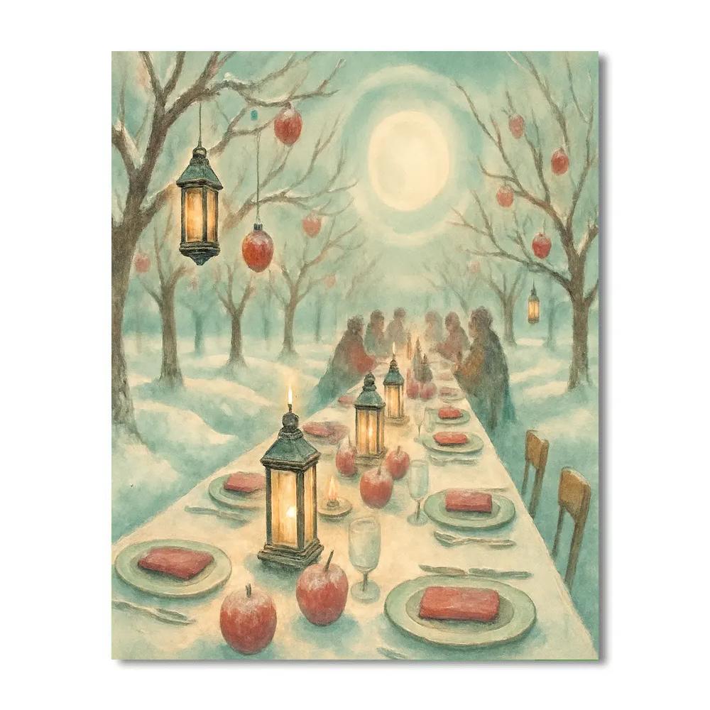 Moon Halo Orchard Feast paint by color