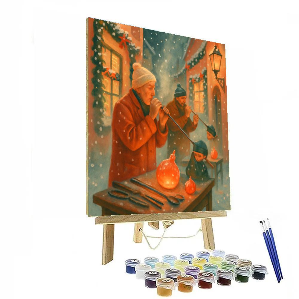 Icicle Glassblower Lane Painting by numbers kit