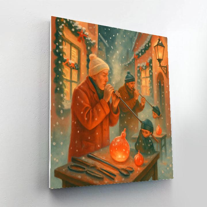 Icicle Glassblower Lane Painting by numbers kit
