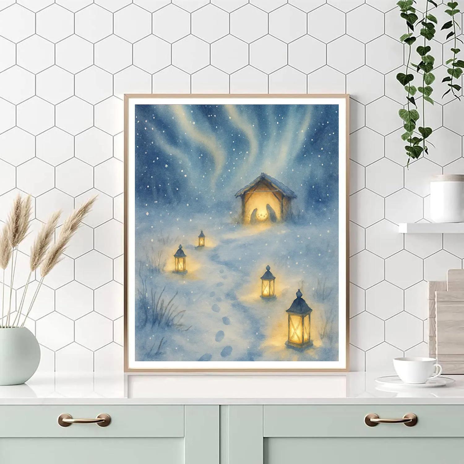 Aurora Meadow Nativity Path paint by color