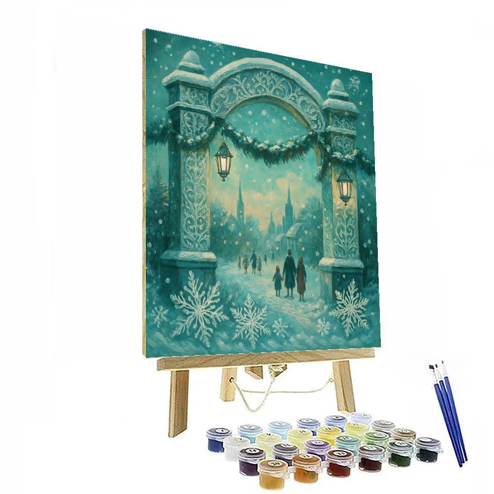 Frost Lace Town Gate paint by numbers