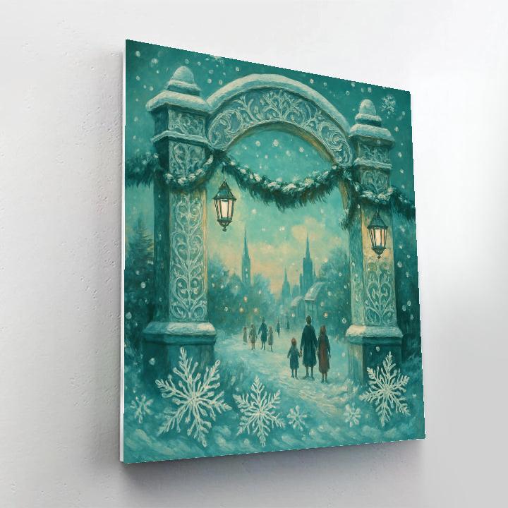 Frost Lace Town Gate paint by numbers