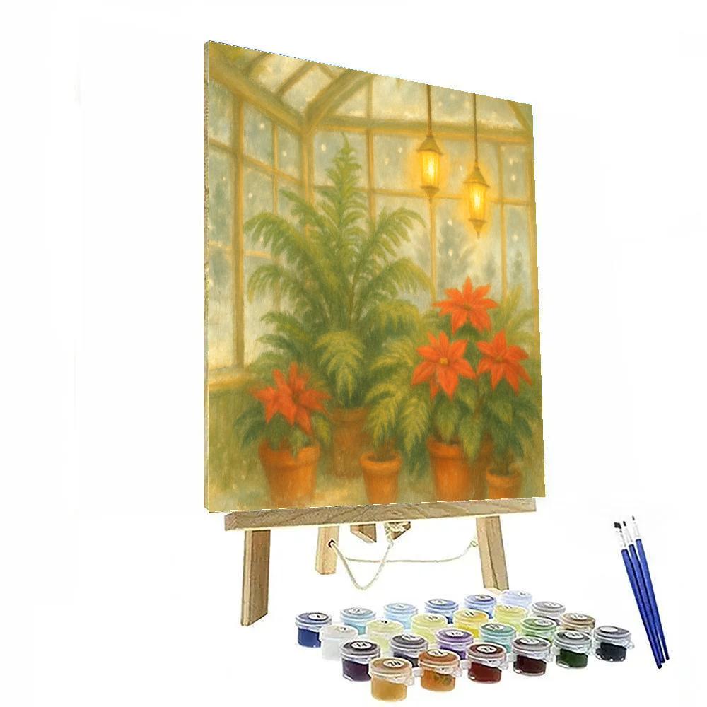 Snow Fern Greenhouse Numbered painting kits