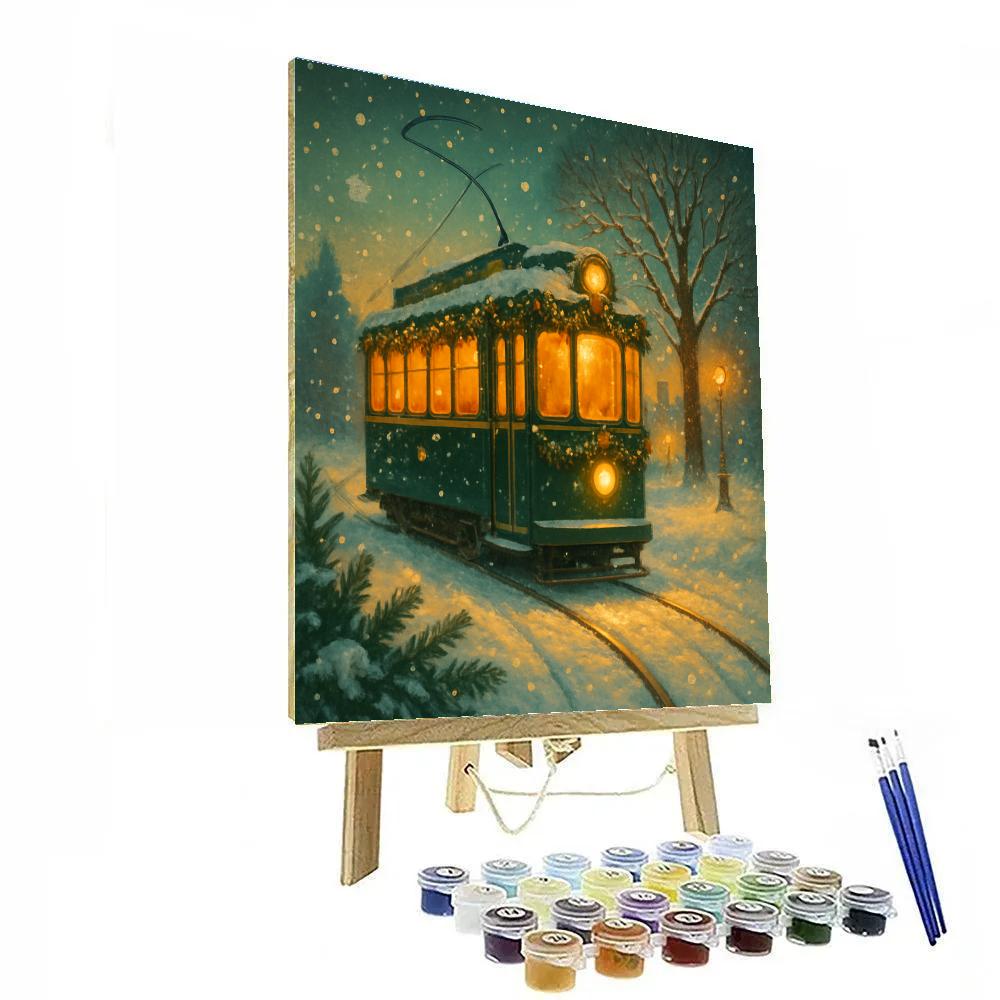 Polar Green Tram Numbered painting kits