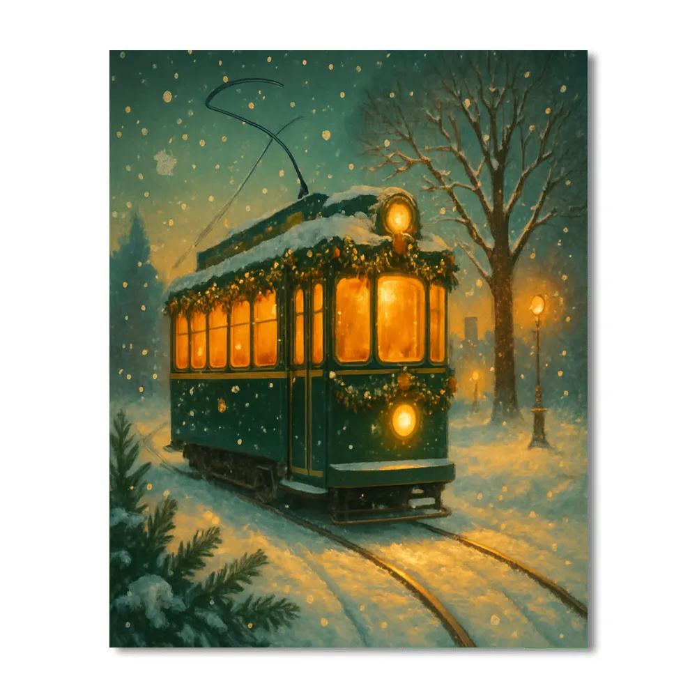 Polar Green Tram Numbered painting kits