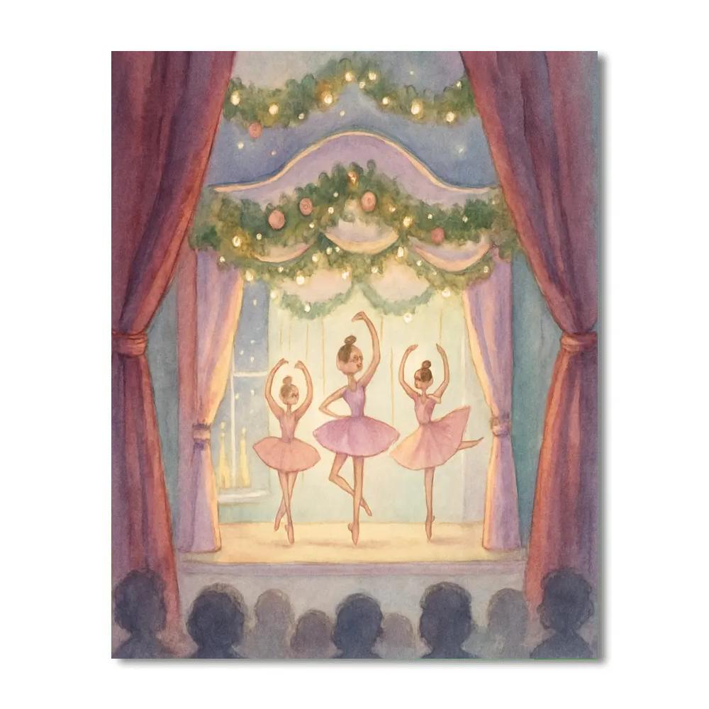 Sugarplum Puppeteer Stage paint by numbers