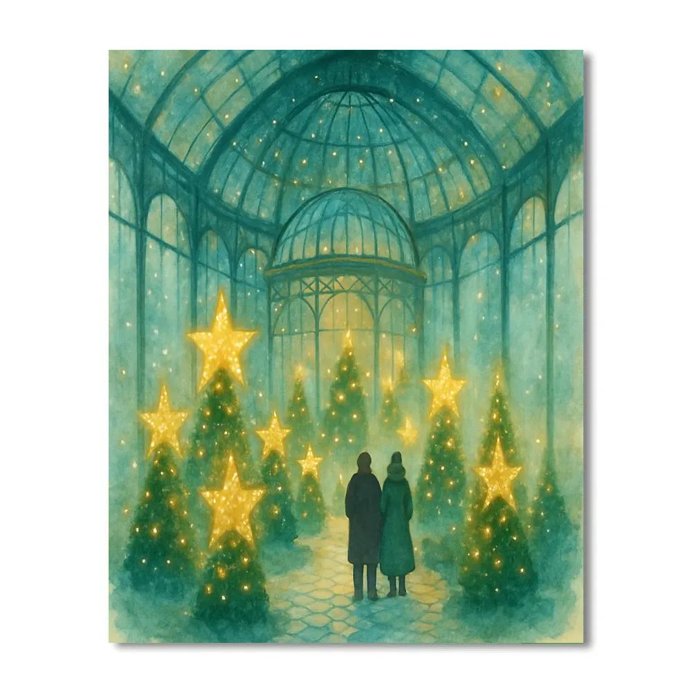 Winter Stargarden Conservatory paint by numbers