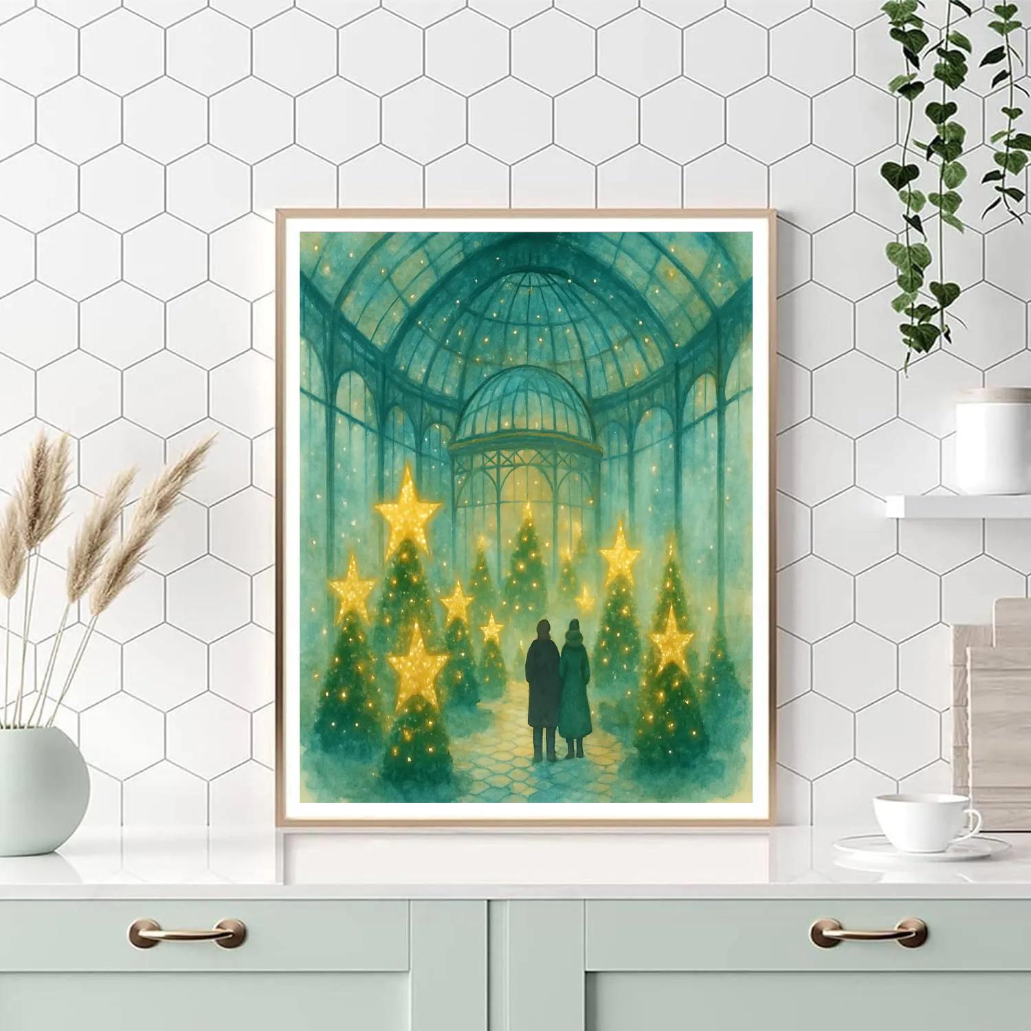 Winter Stargarden Conservatory paint by numbers