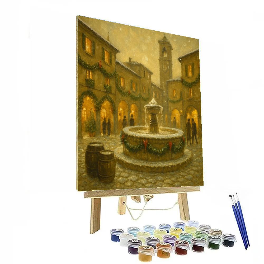 Fir Garland Piazza paint by color