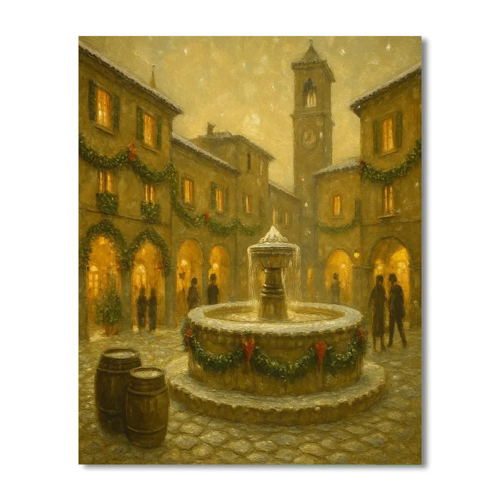 Fir Garland Piazza paint by color