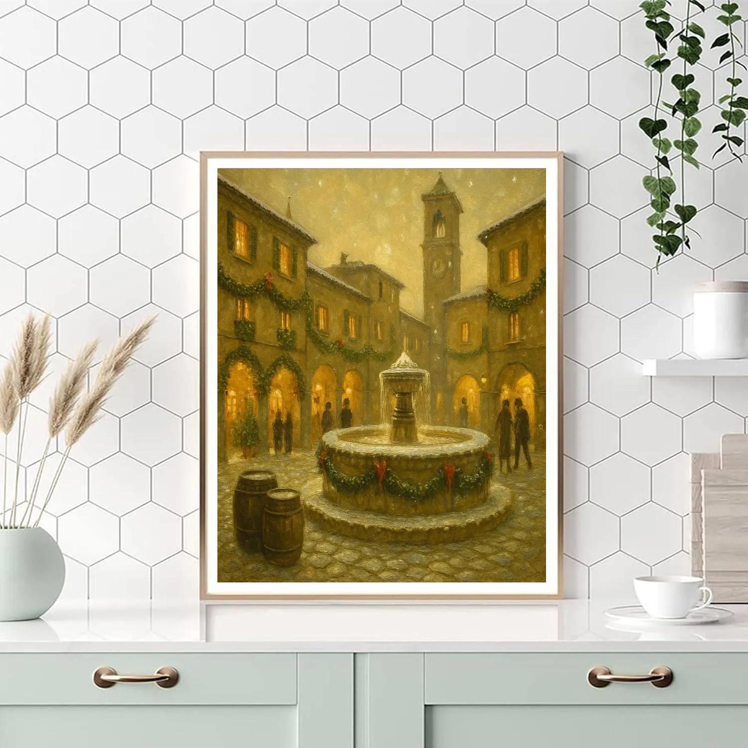 Fir Garland Piazza paint by color