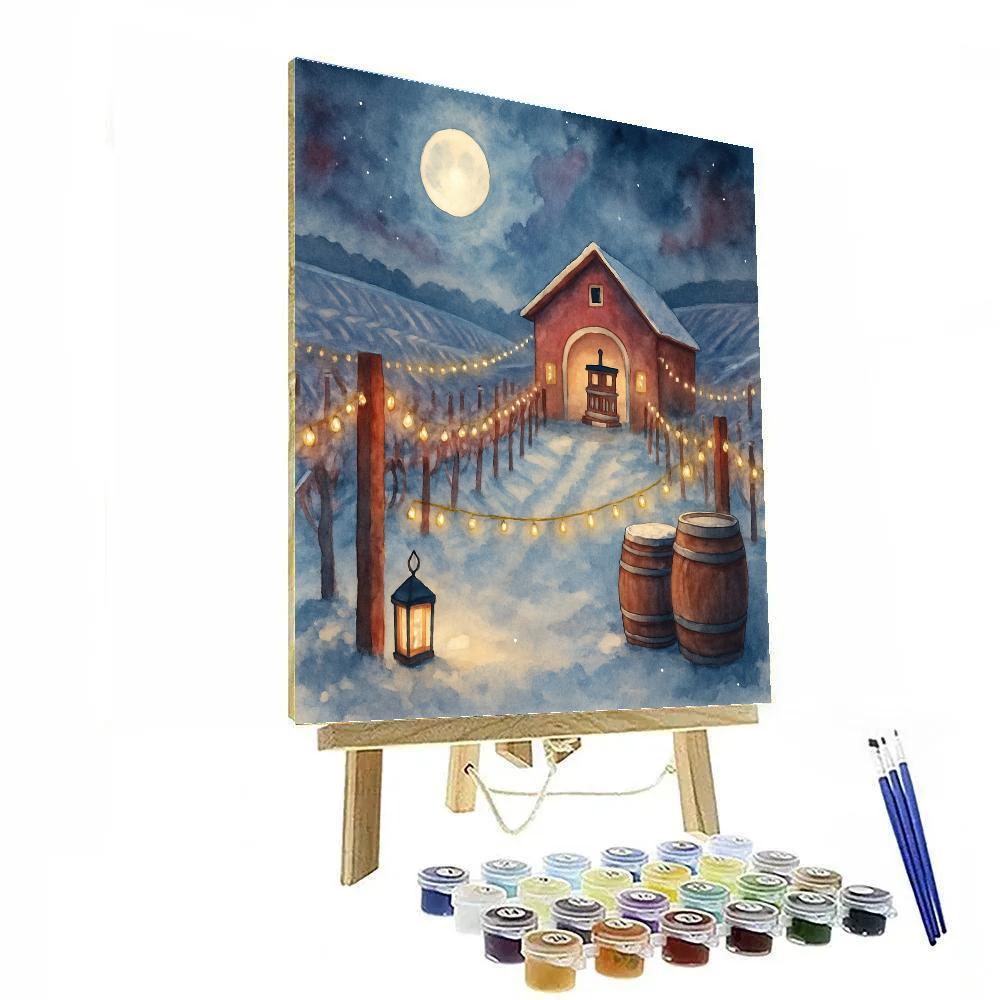 Snow Moon Vineyard Press Painting by numbers kit
