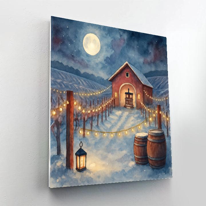 Snow Moon Vineyard Press Painting by numbers kit