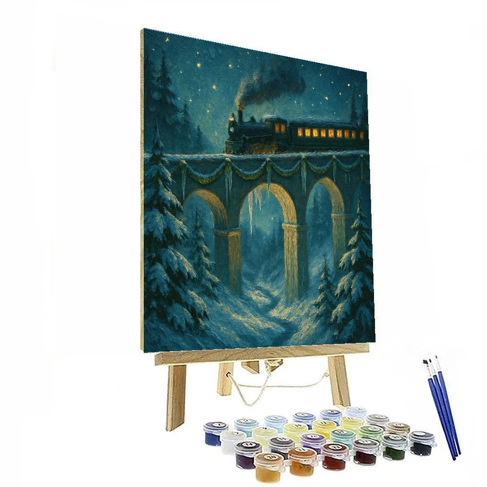 Icicle Viaduct Crossing paint by numbers