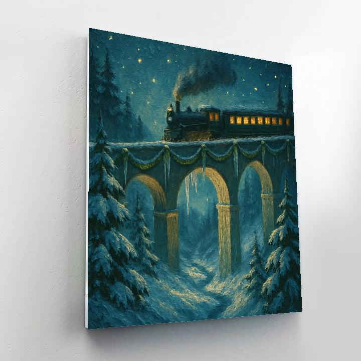 Icicle Viaduct Crossing paint by numbers