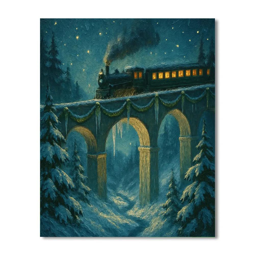 Icicle Viaduct Crossing paint by numbers