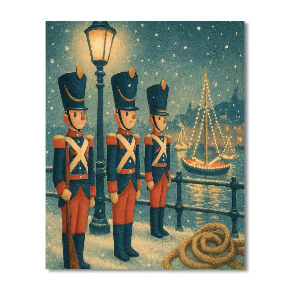 Tin Soldier Harbor Watch painting number kit