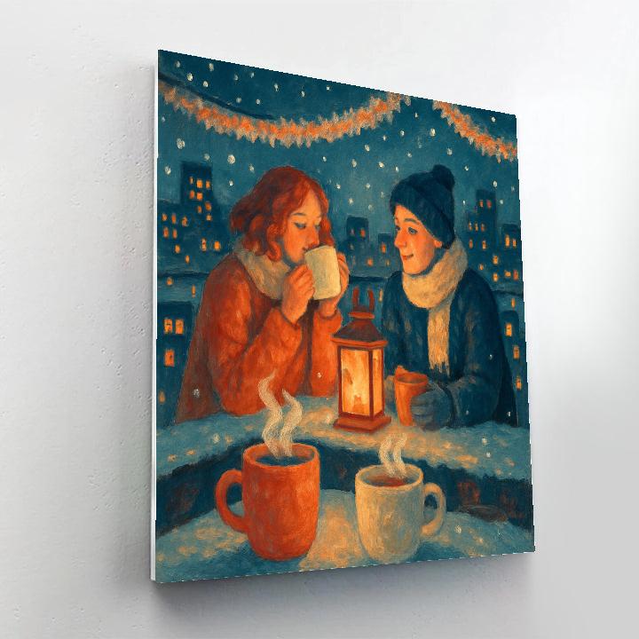 Tinsel Rooftop Tea Paint by numbers kits