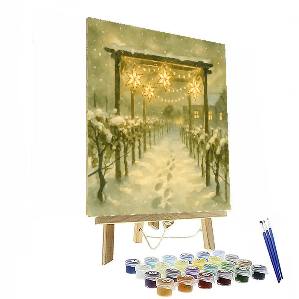 Star Lantern Vineyard Pergola Painting by numbers kit