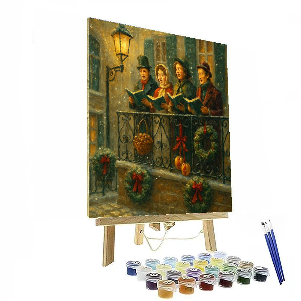 Walnut Street Carol Balcony paint by number