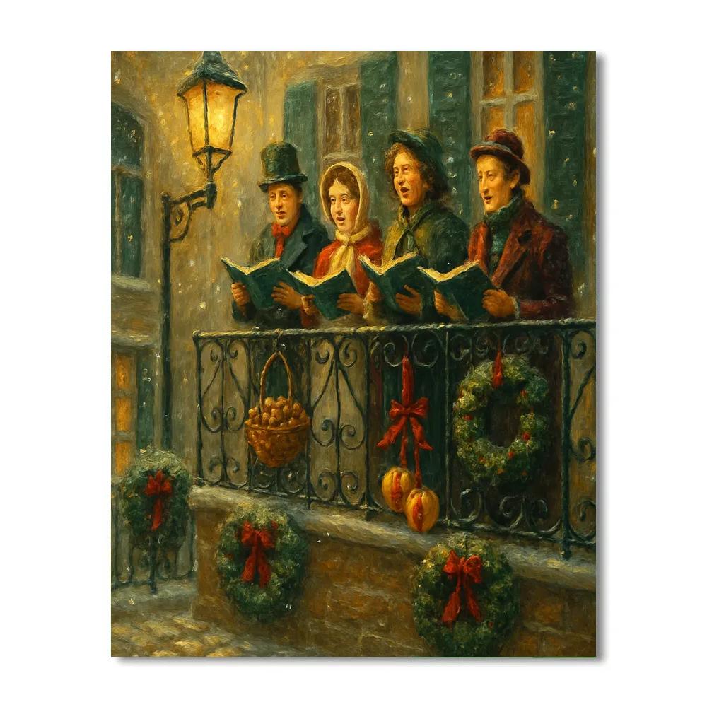 Walnut Street Carol Balcony paint by number