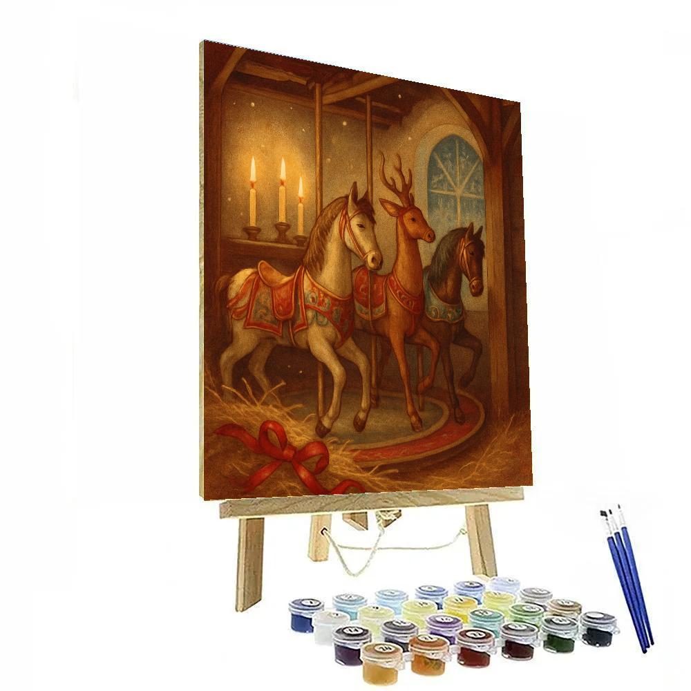 Candlelit Carousel Stable paint by color